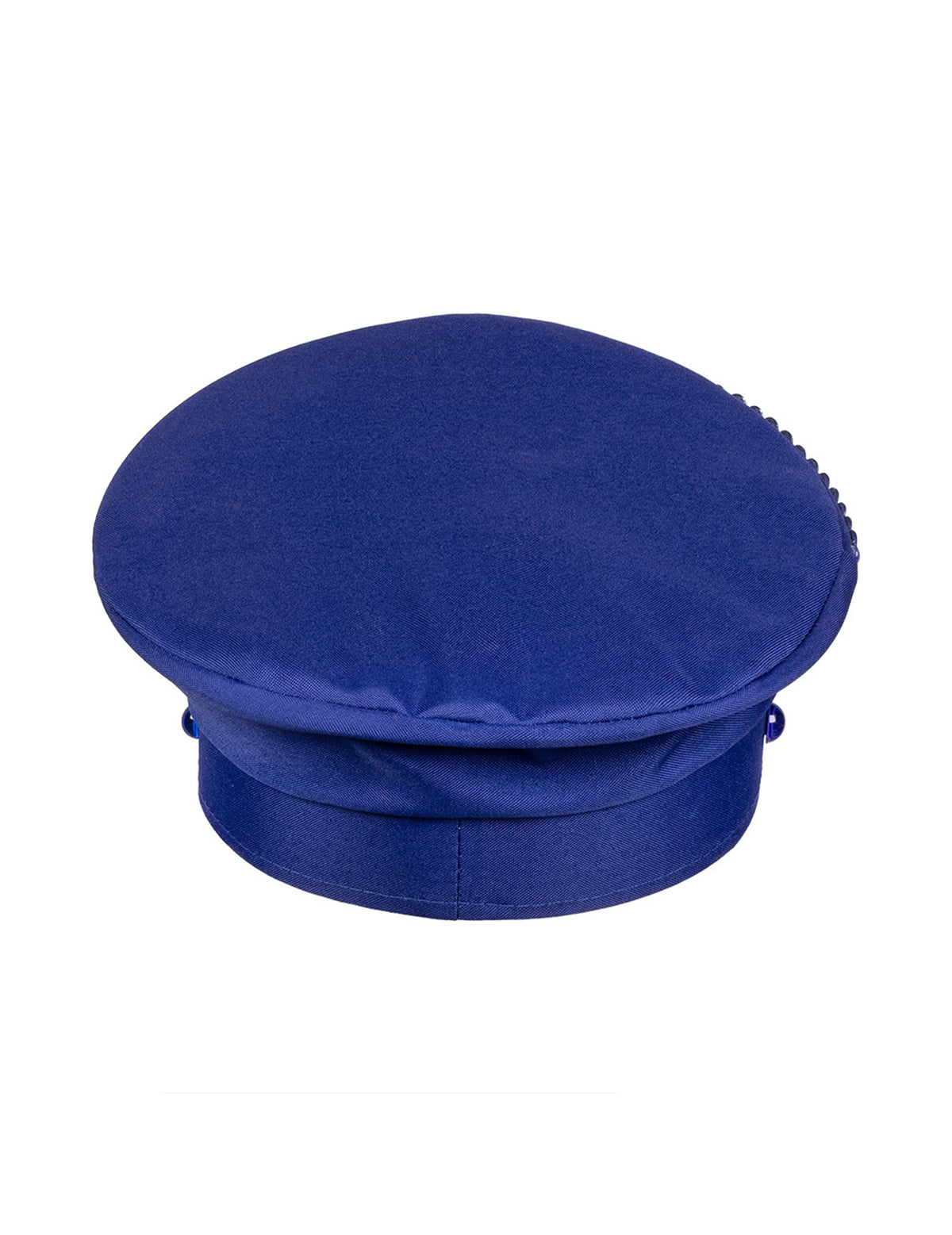 Vue de dos de la casquette à strass France