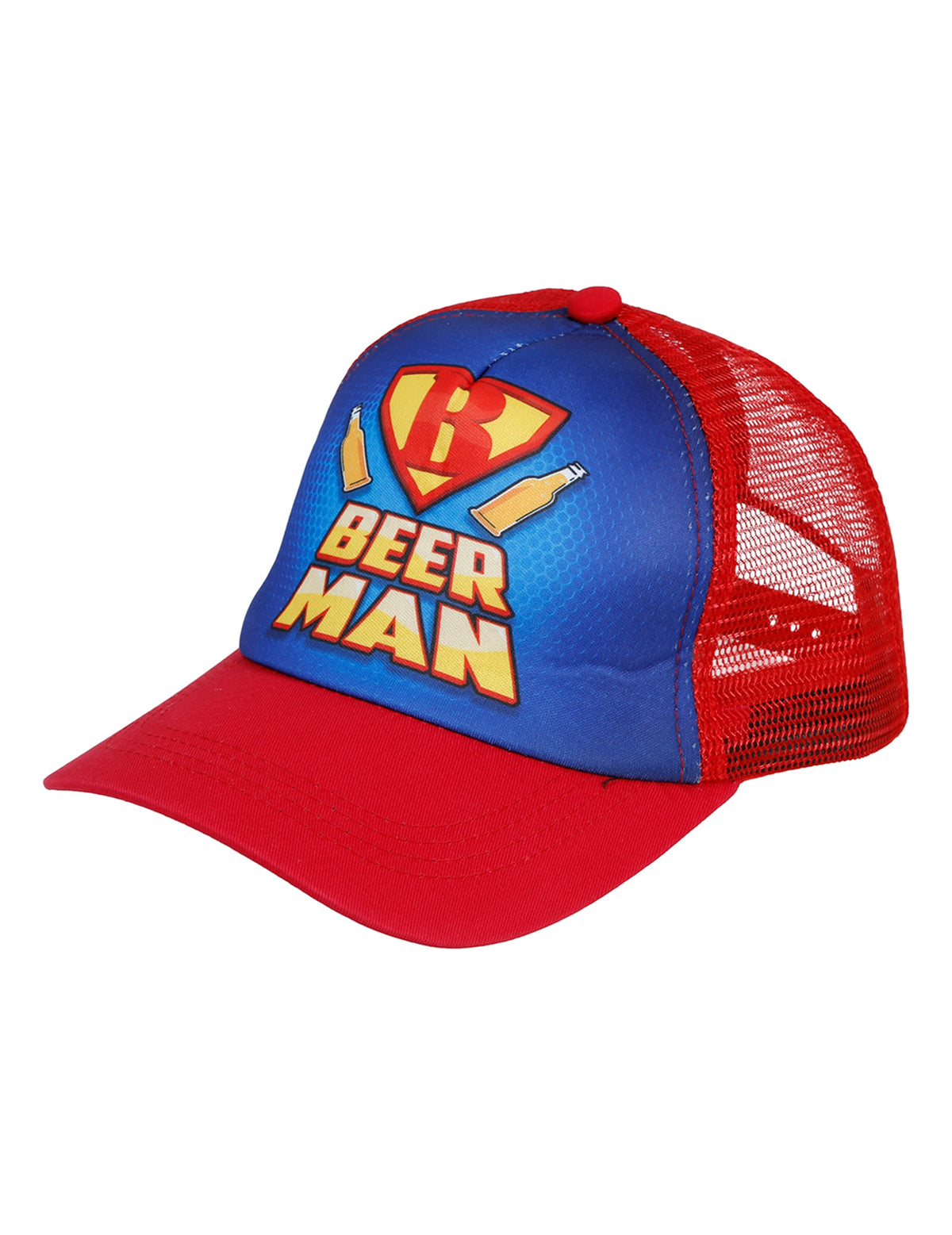 Vue de profil de la casquette Beerman pour adulte