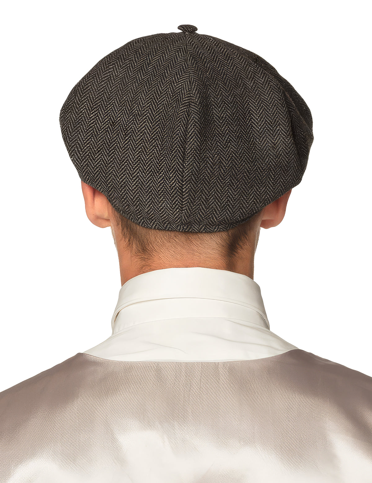 Vue de dos de la casquette de détective