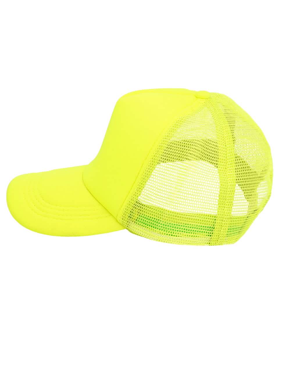 Boné amarelo néon para adultos	