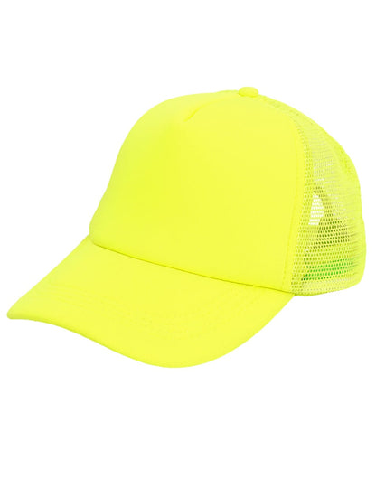 Boné amarelo néon para adultos