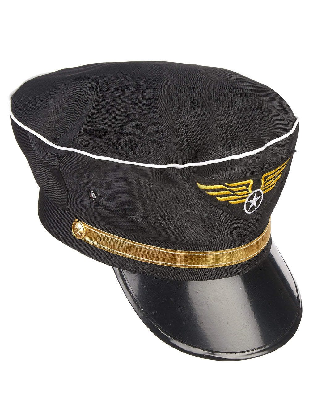 Vue de profil de la casquette de pilote pour adulte