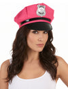 Boné de policia rosa para mulher