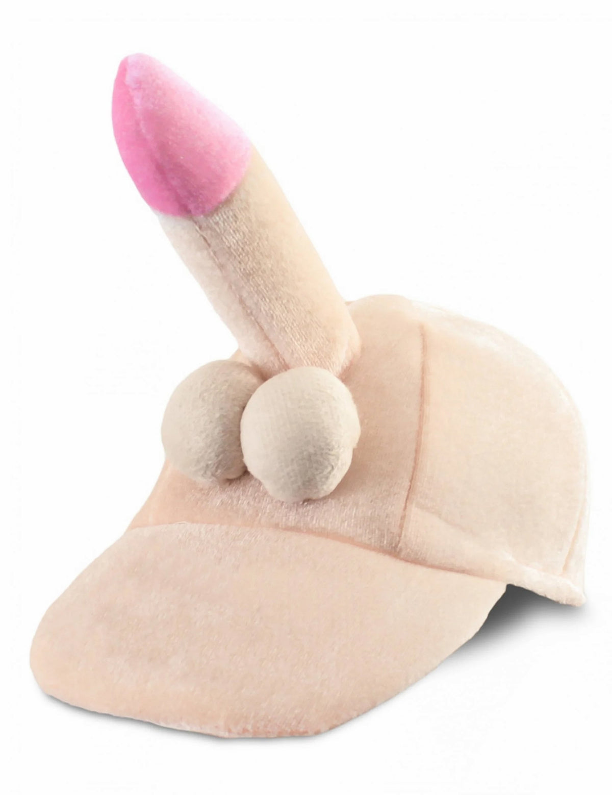 Vue de profil de la casquette zizi pour adulte