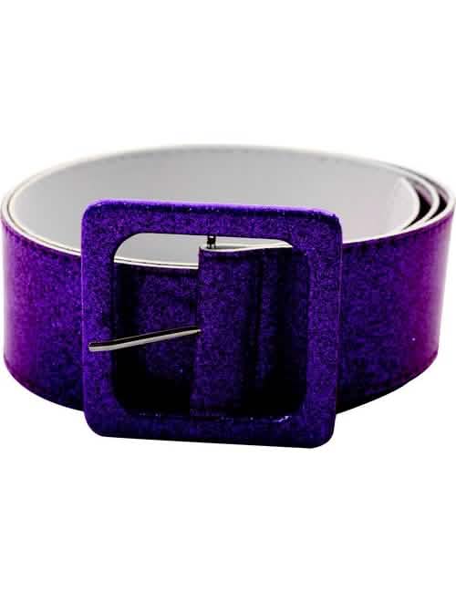 cinto brilhante para adulto violeta com lantejoulas