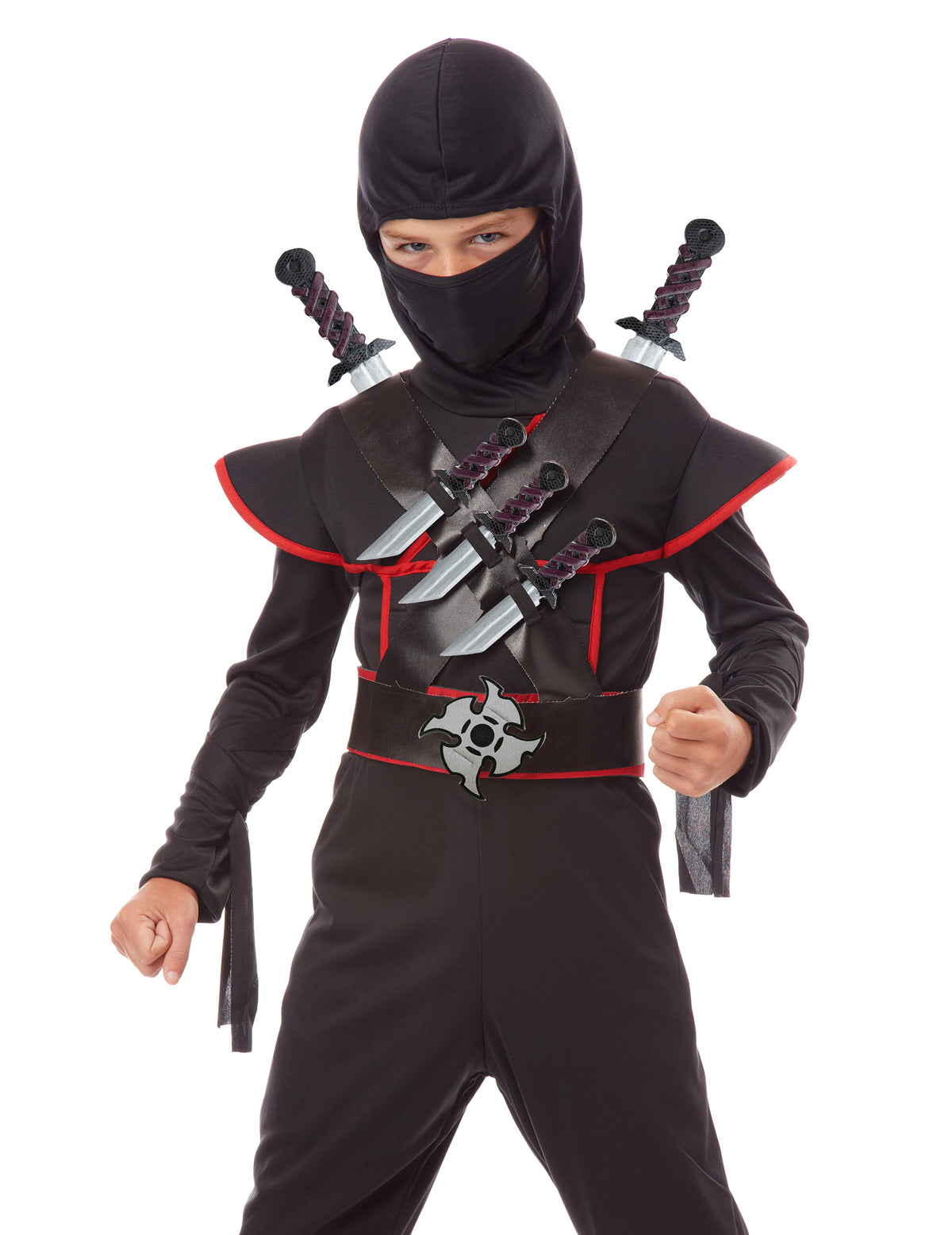 Vue de face de la ceinture d'armes ninja