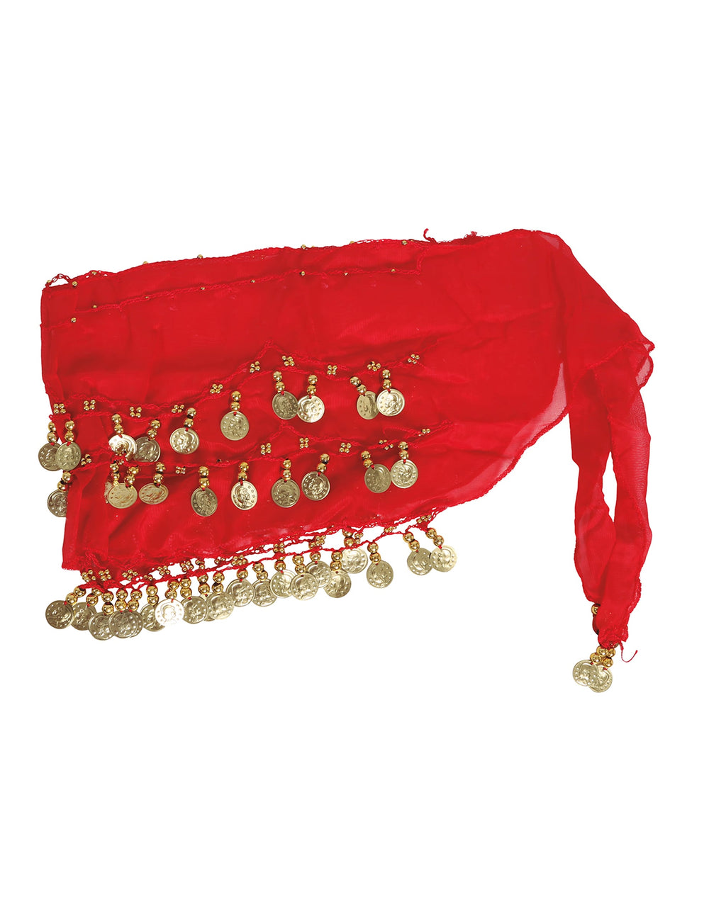 Vue à plat de la ceinture orientale pour femme