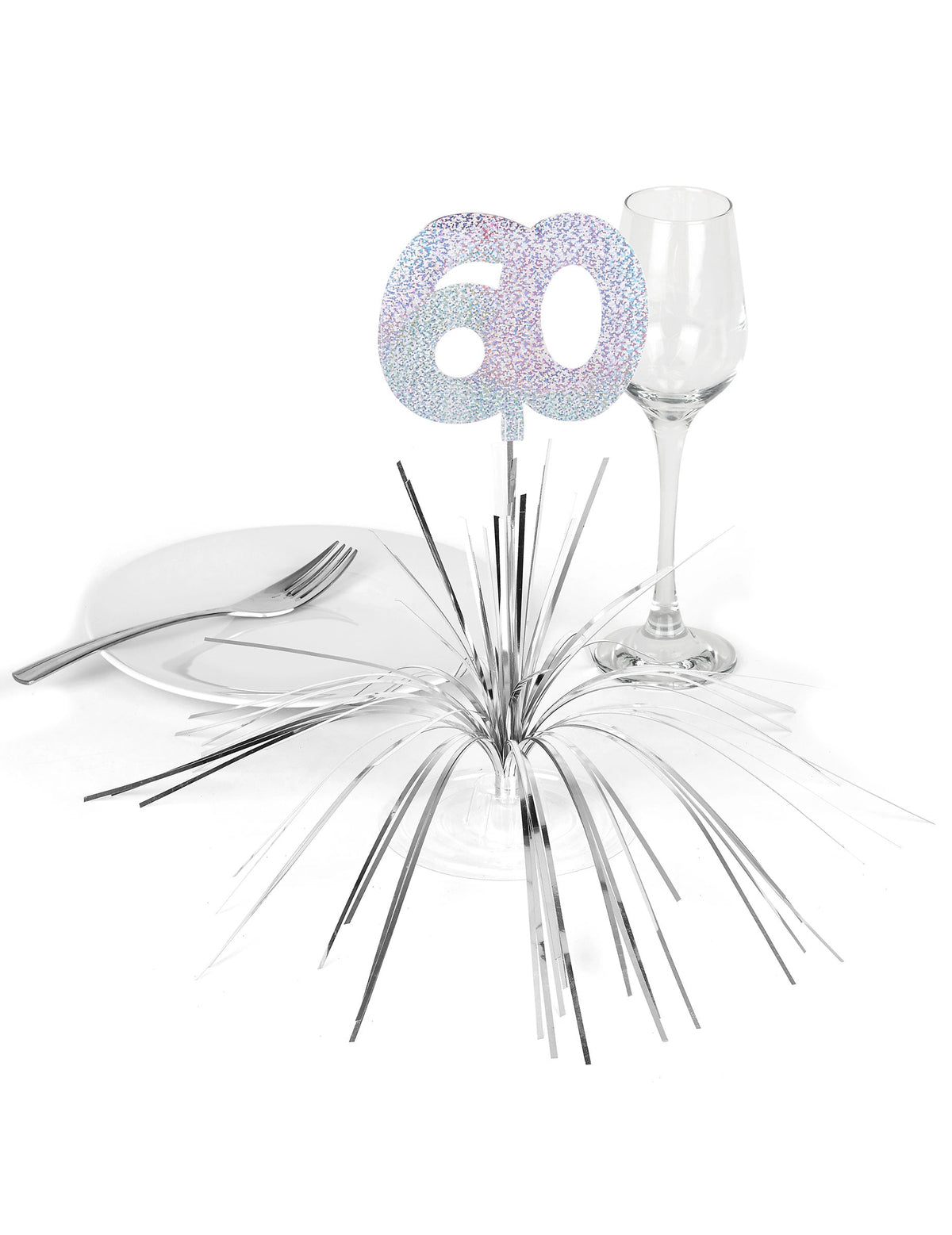 Mise en situation sur une table du centre de table 60 ans