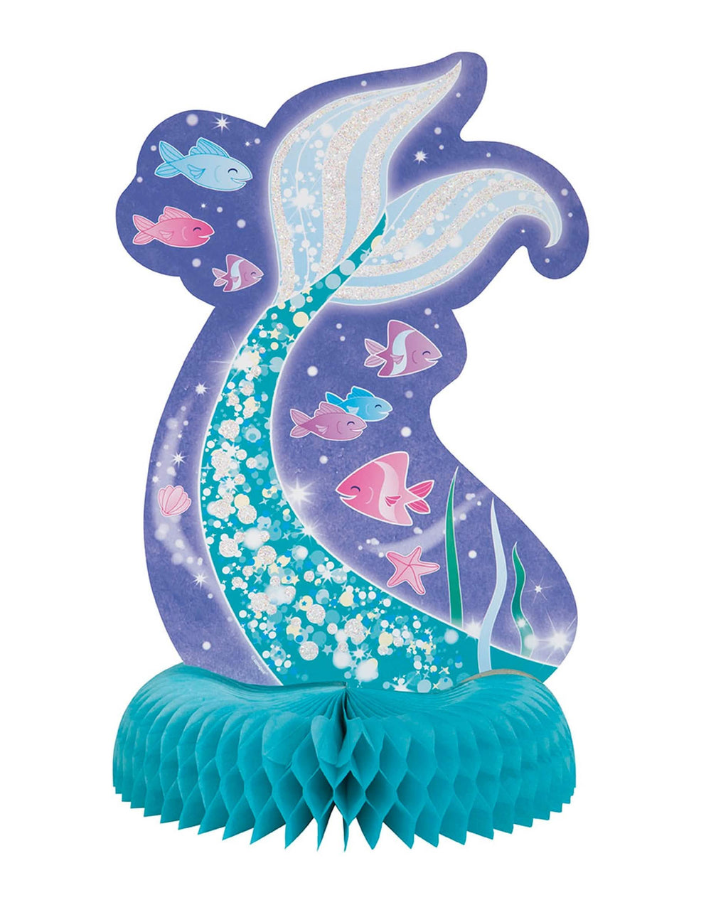 Colocação numa decoração de aniversário de centro de mesa bonita sereias