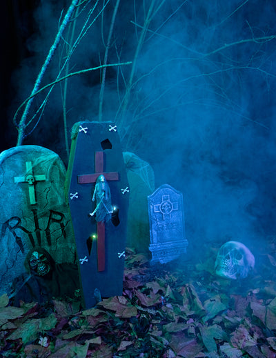 Caixão com cruz 71 cm Halloween
