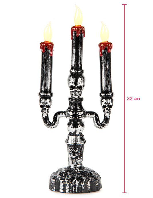 Castiçal LED de 3 braços 32 cm	