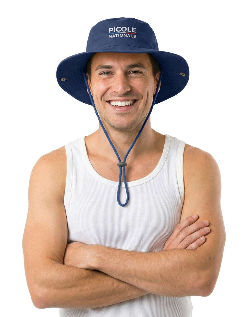 Chapeau à cordon Picole Nationale pour homme bleu