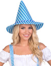 Chapéu bávaro azul e branco adulto