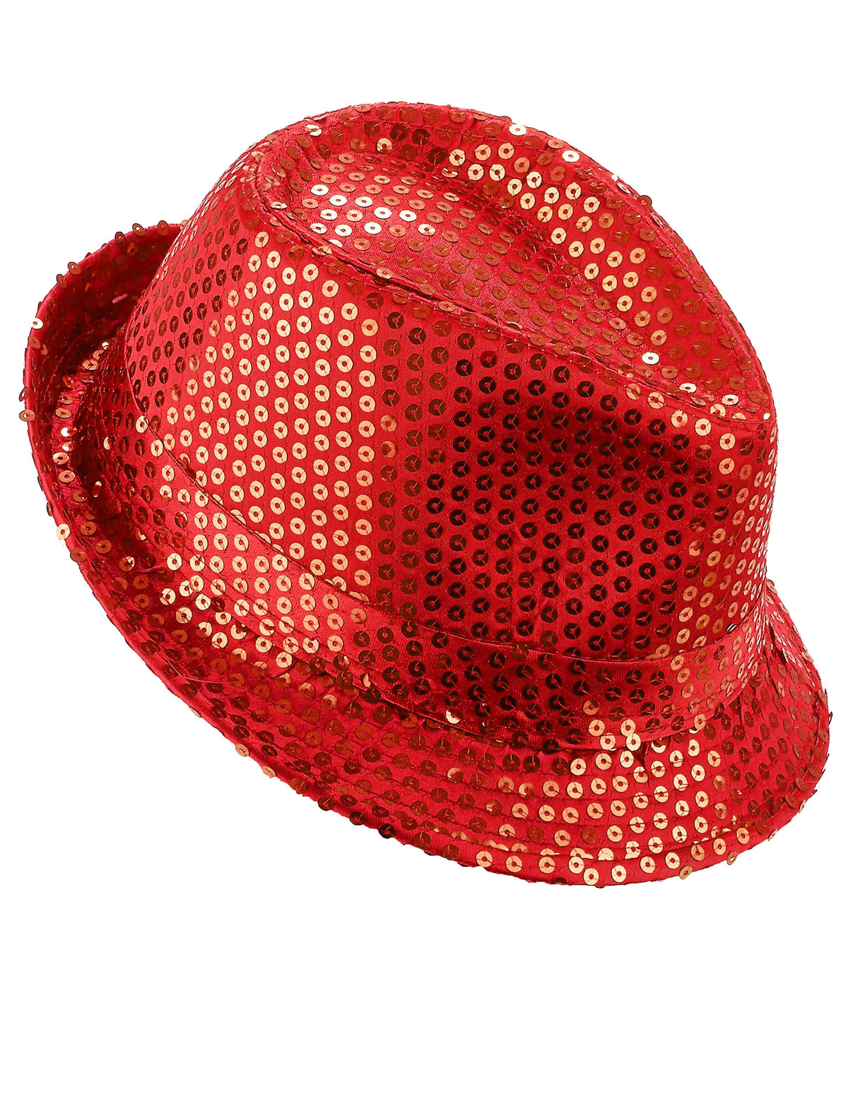 Chapéu vermelho com lantejoulas
