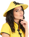 Chapéu chinês amarelo adulto