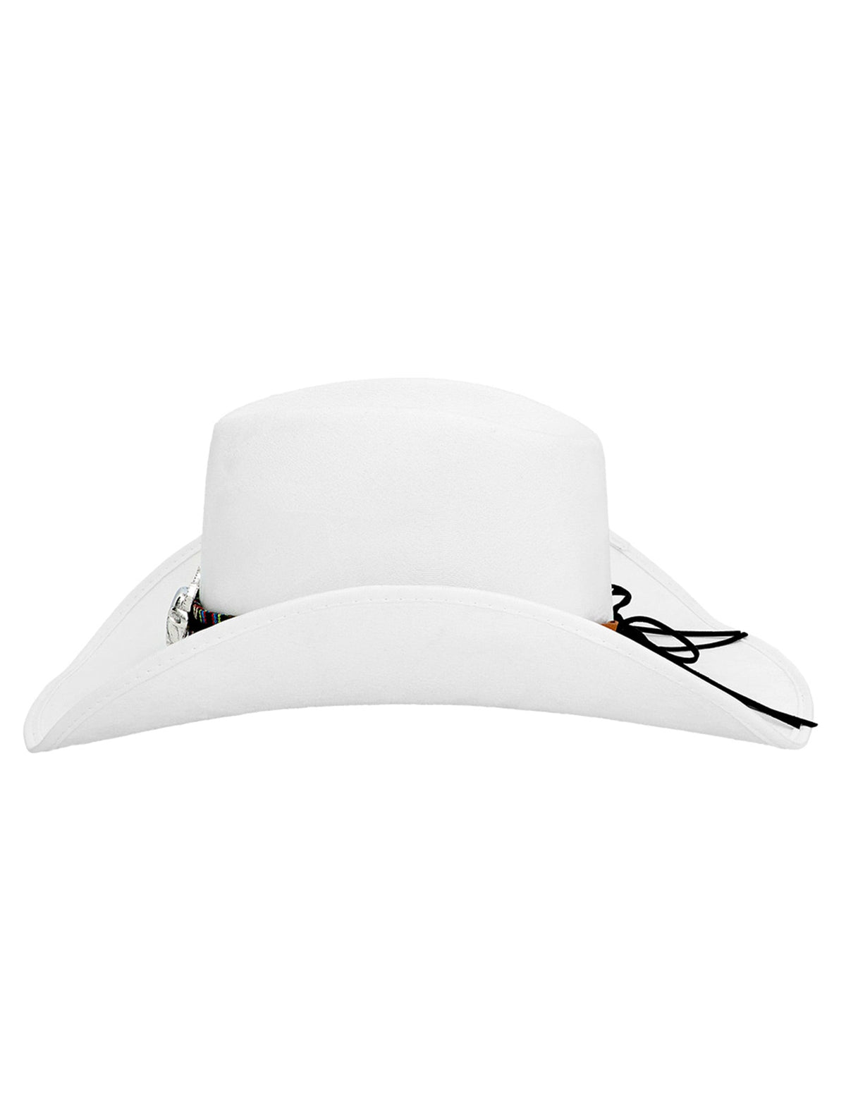 Vue de dos du chapeau de cowboy à tête de buffle pour adulte