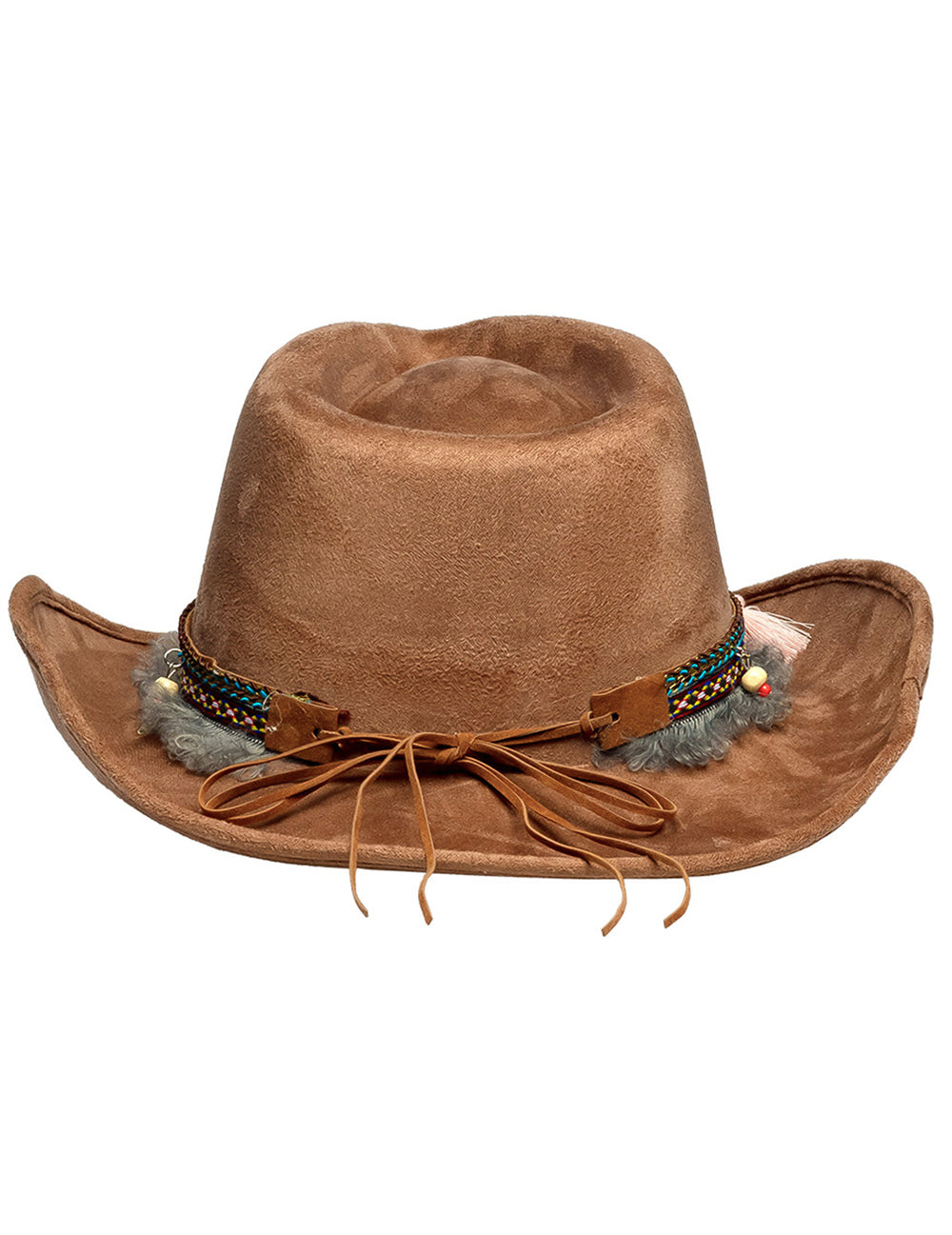 Vue de dos du Chapeau Cowboy Festival pour adulte