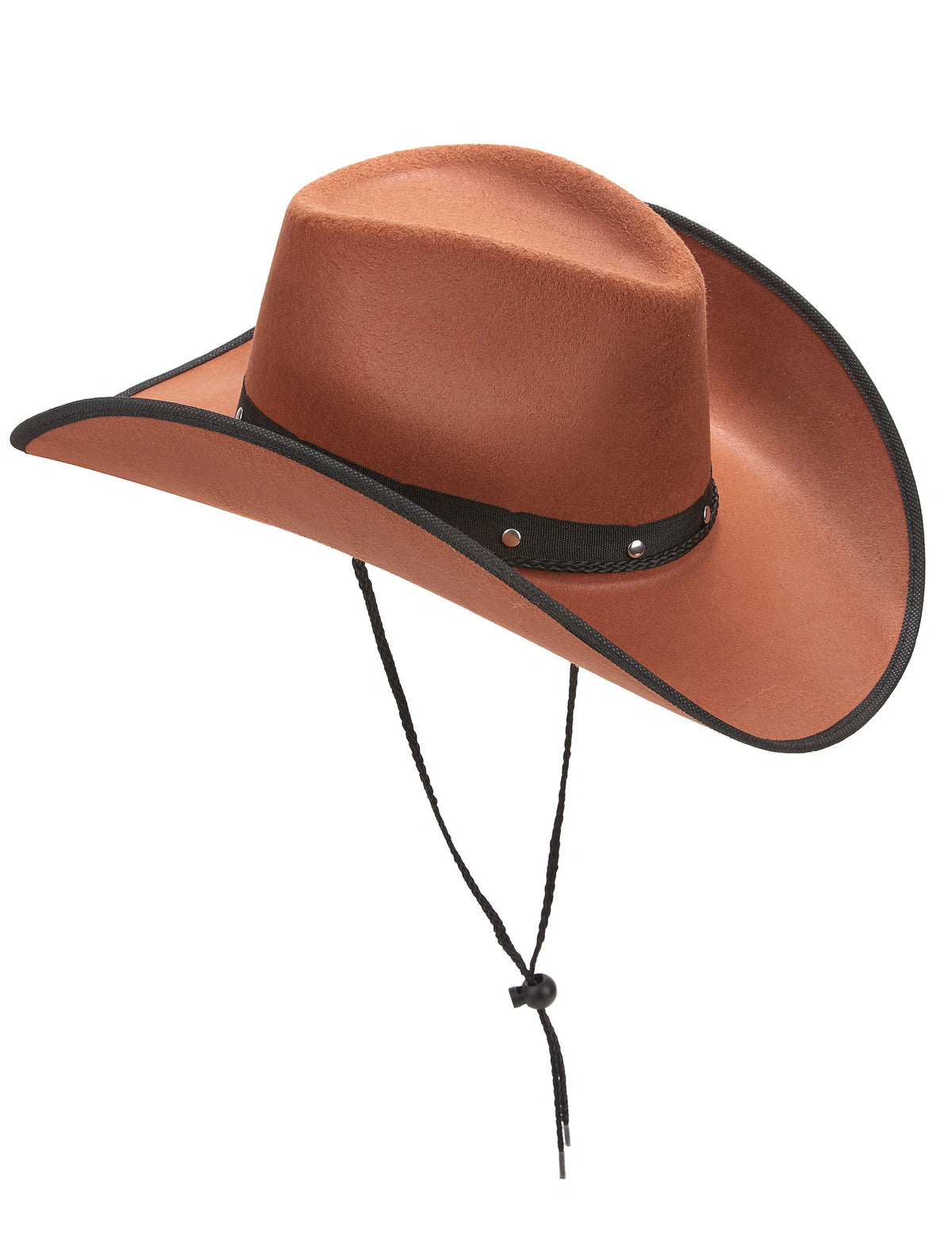 Vue de profil du chapeau de cowboy pour adulte