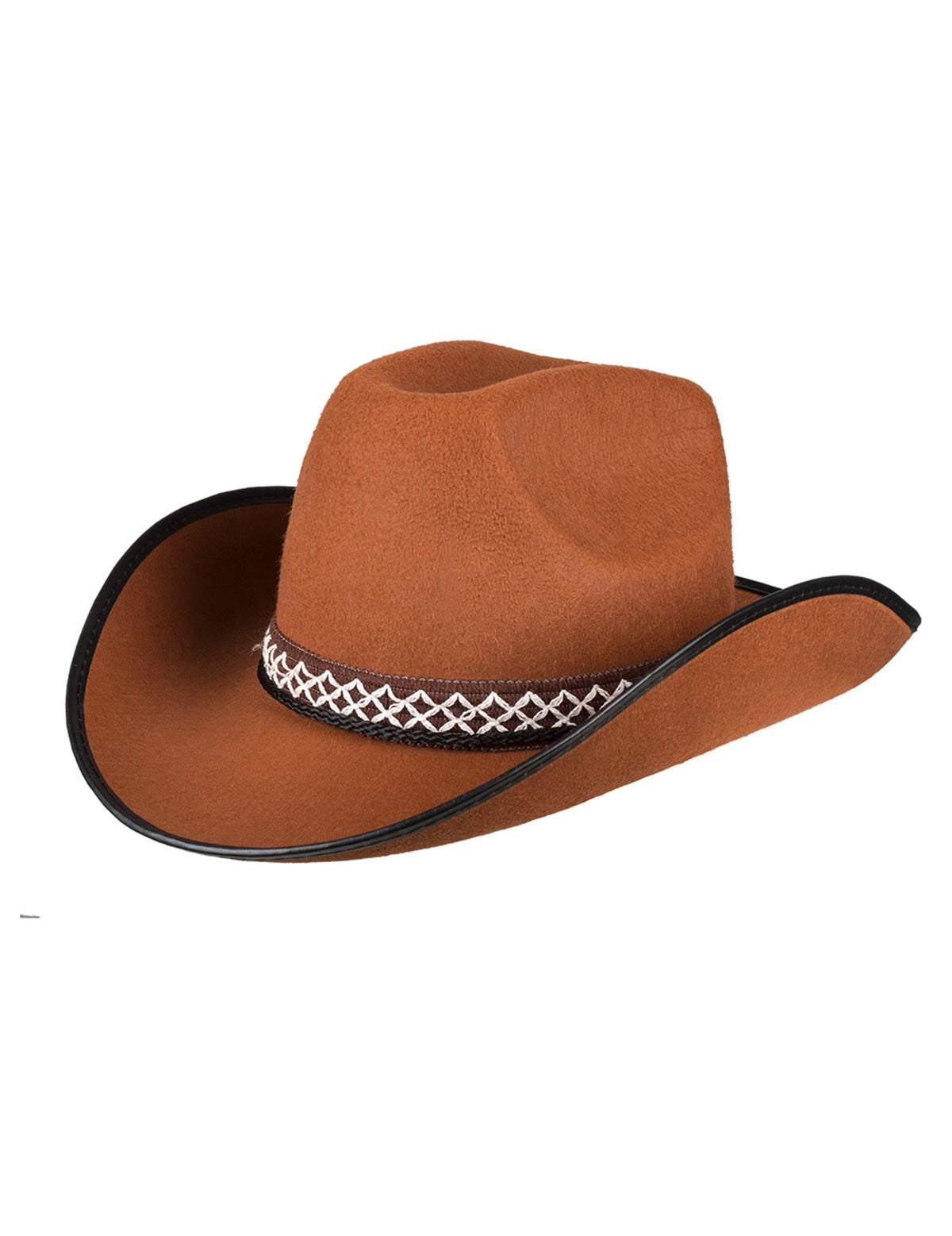 Vue de trois-quarts du chapeau de cowboy pour enfant