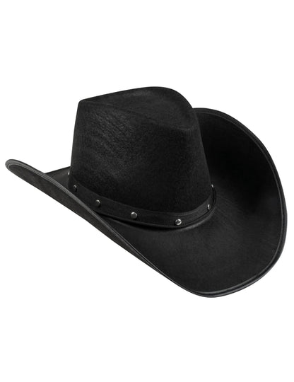 Chapéu preto de Cowboy para adulto