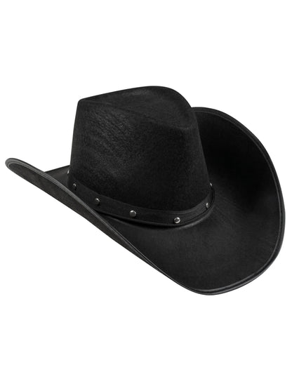 Chapéu preto de Cowboy para adulto