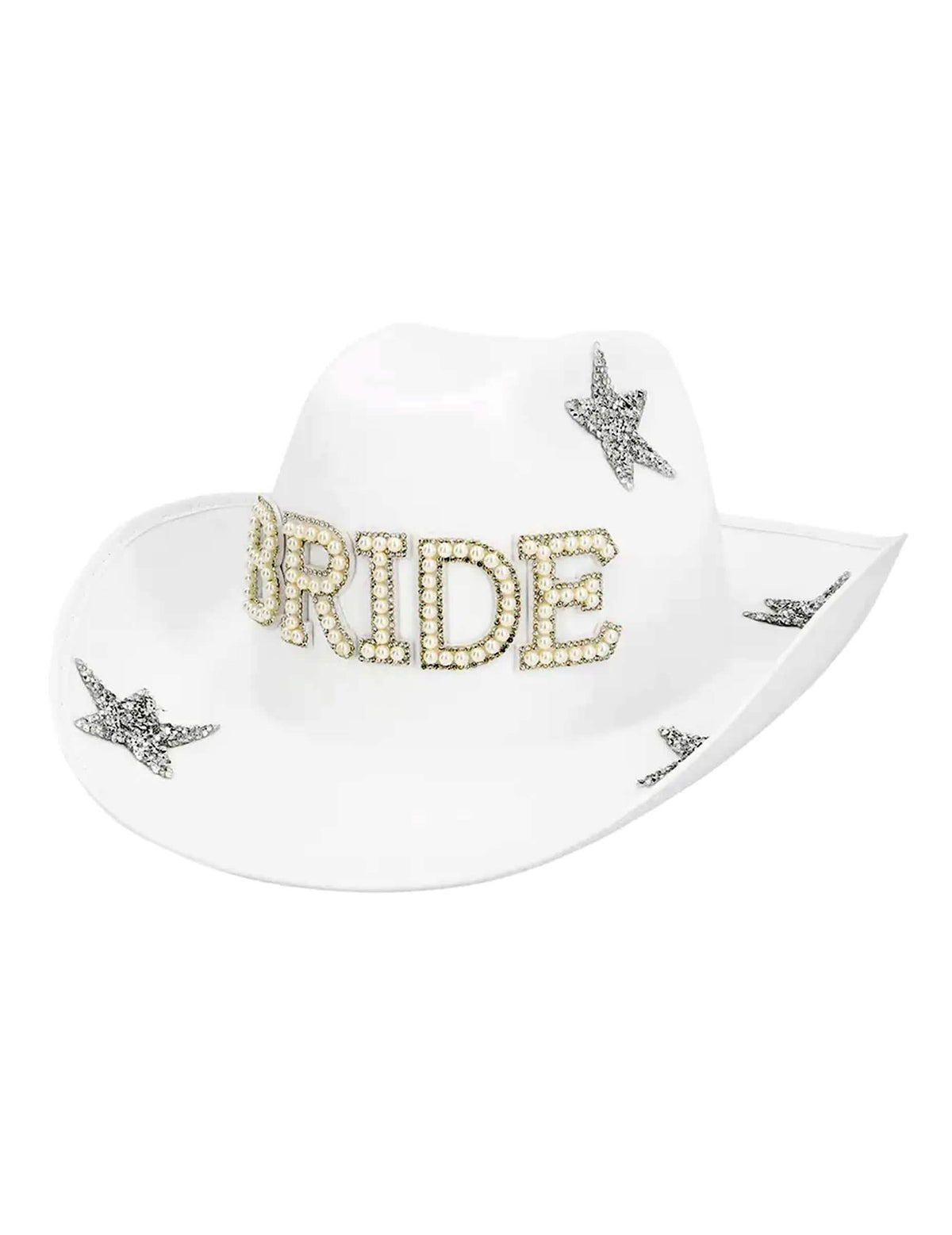 Chapéu de cowboy com pérolas Bride mulher