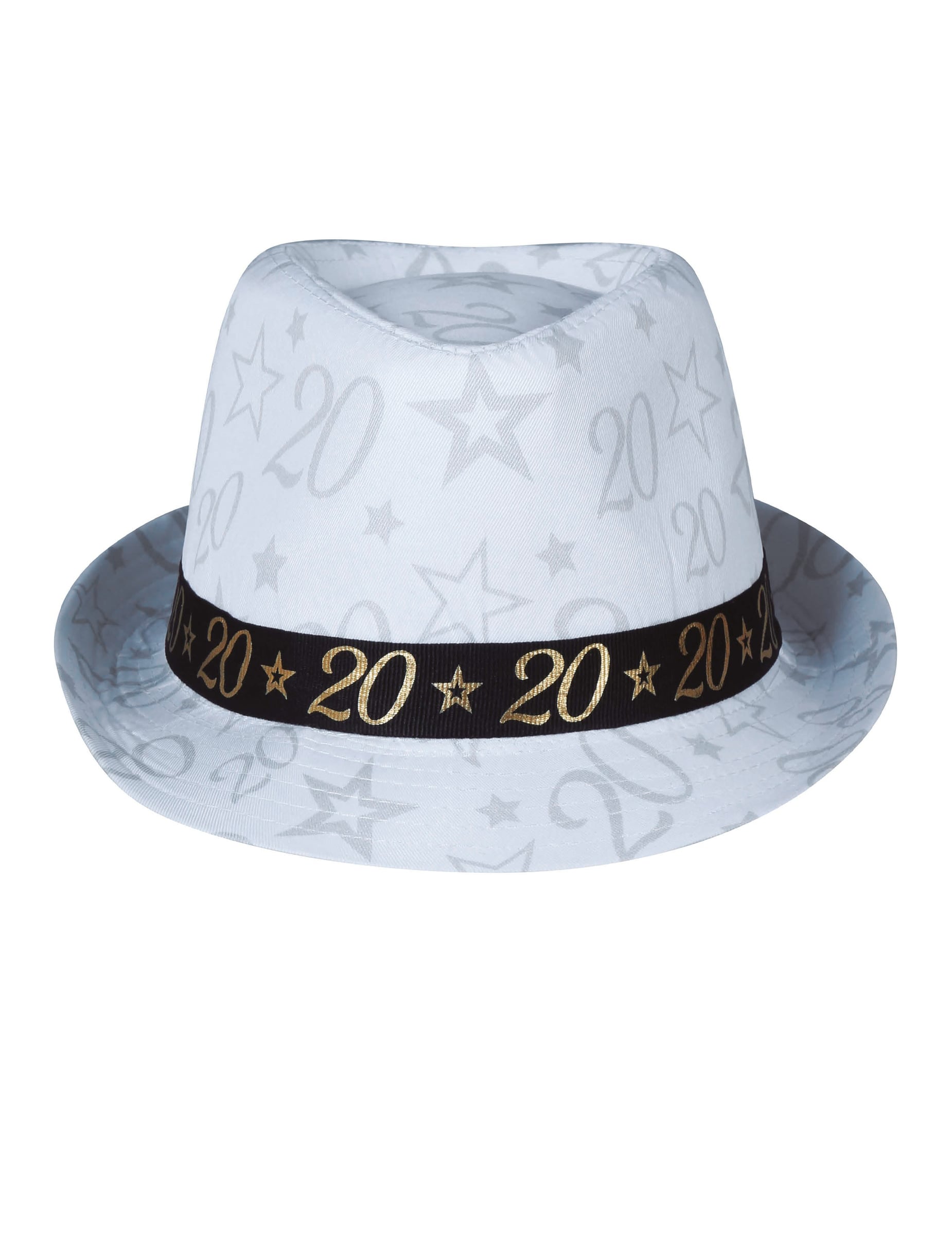Vue de face du chapeau de gangster 20 ans