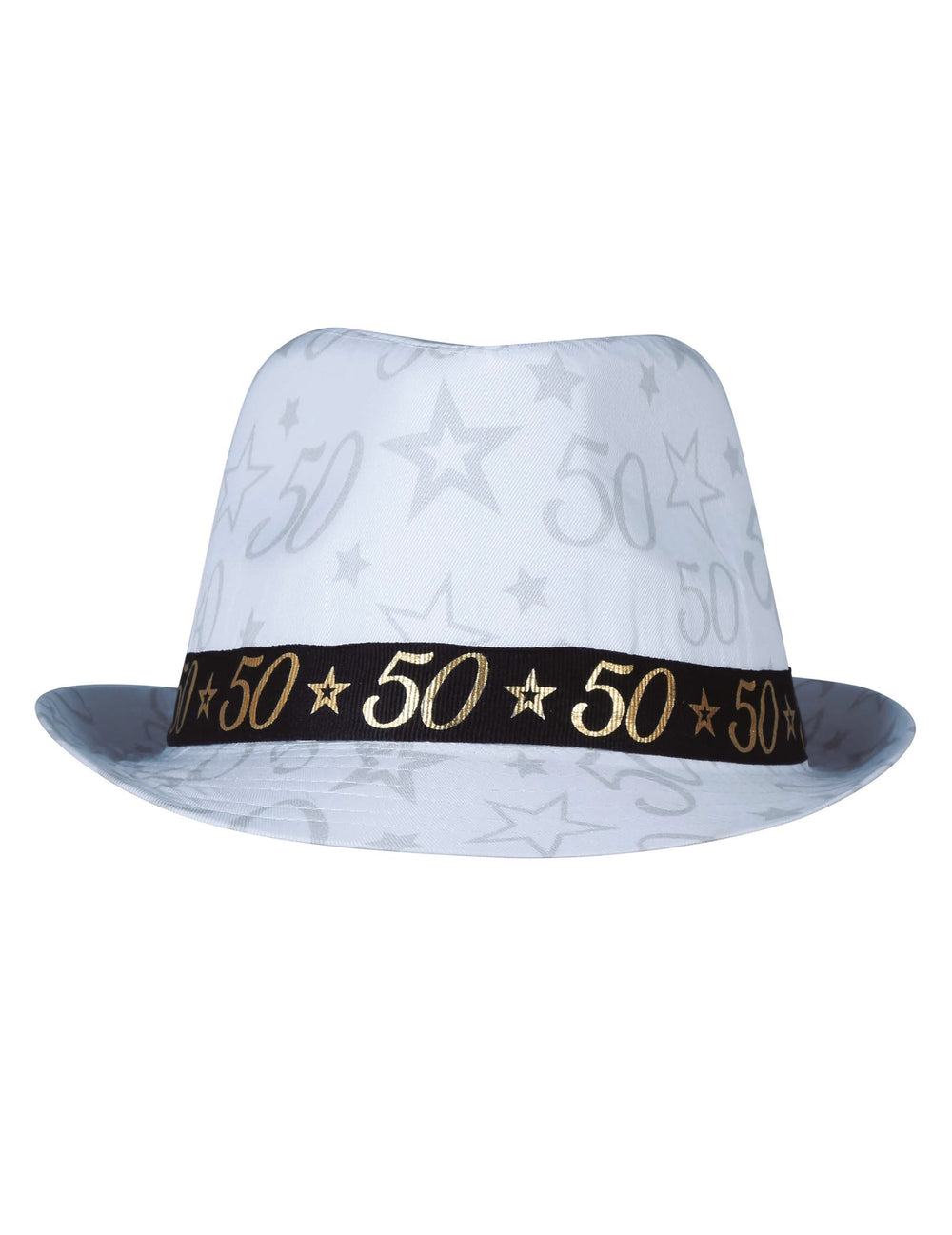 Vue de face du chapeau de gangster 50 ans