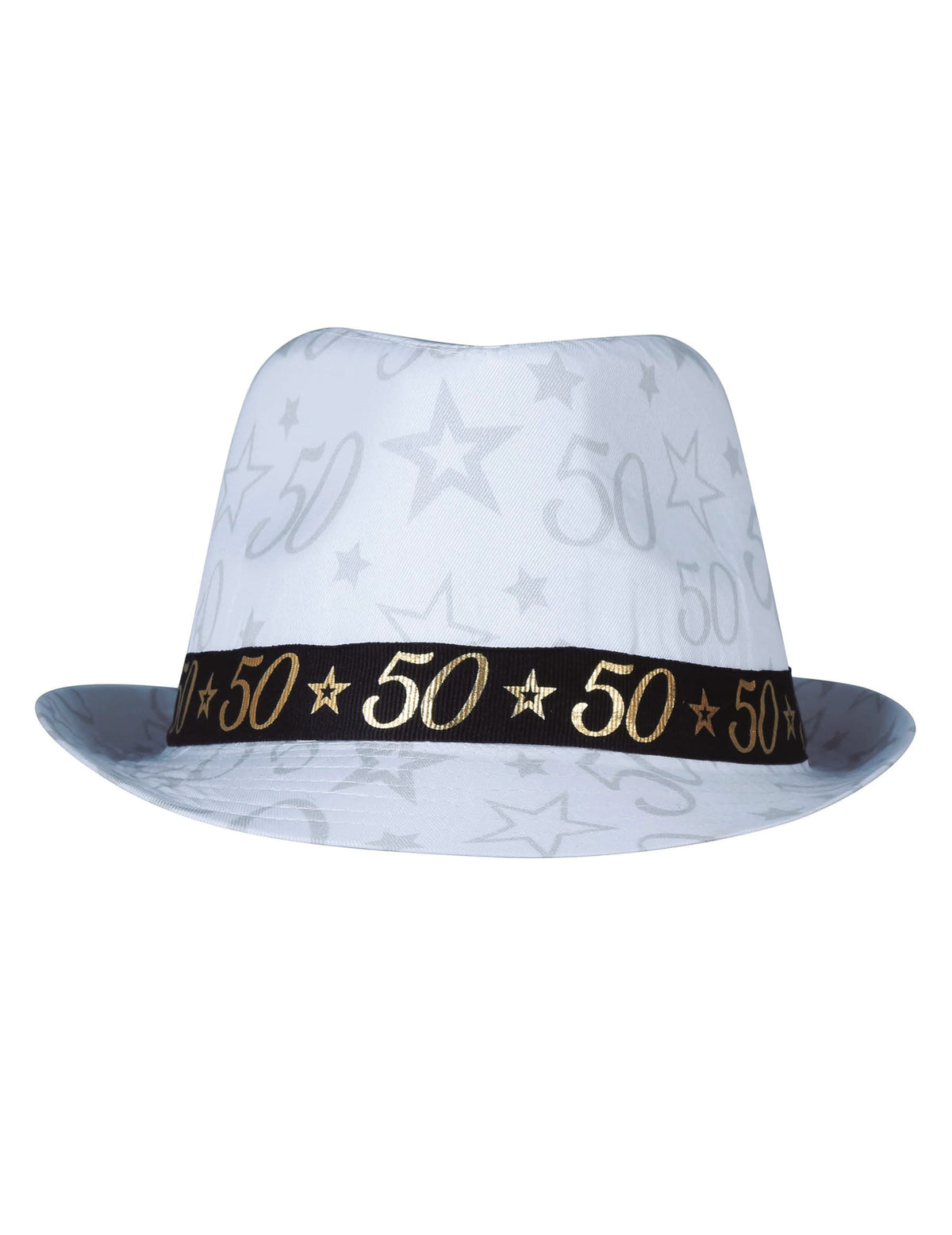 Vue de face du chapeau de gangster 50 ans