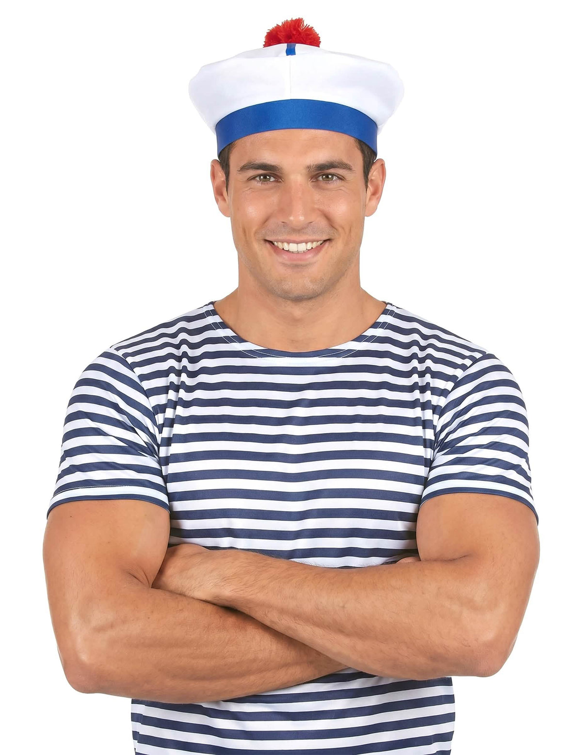 Chapéu marinheiro com pompom para adulto