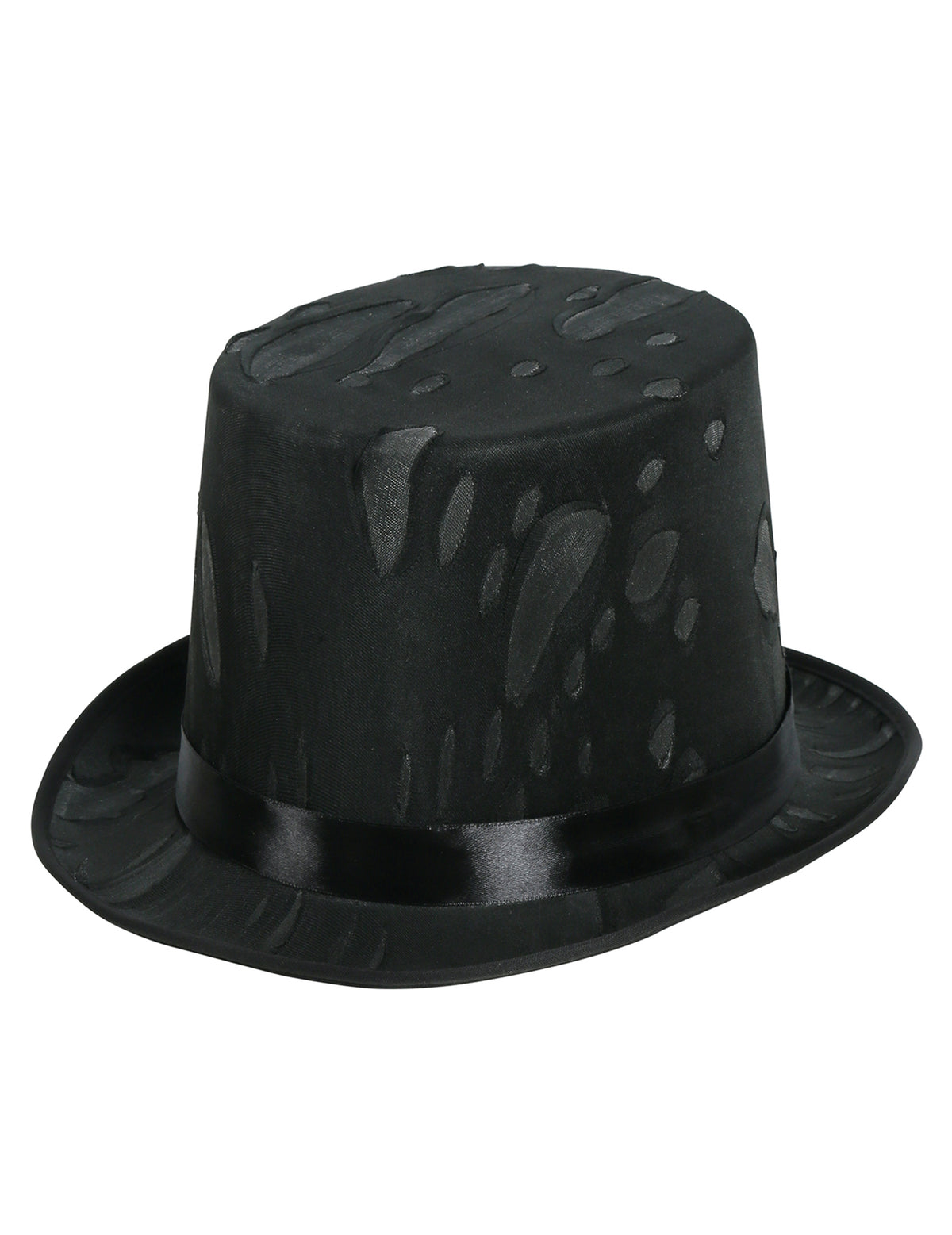 Vue de profil du chapeau haut de forme toile d'araignée