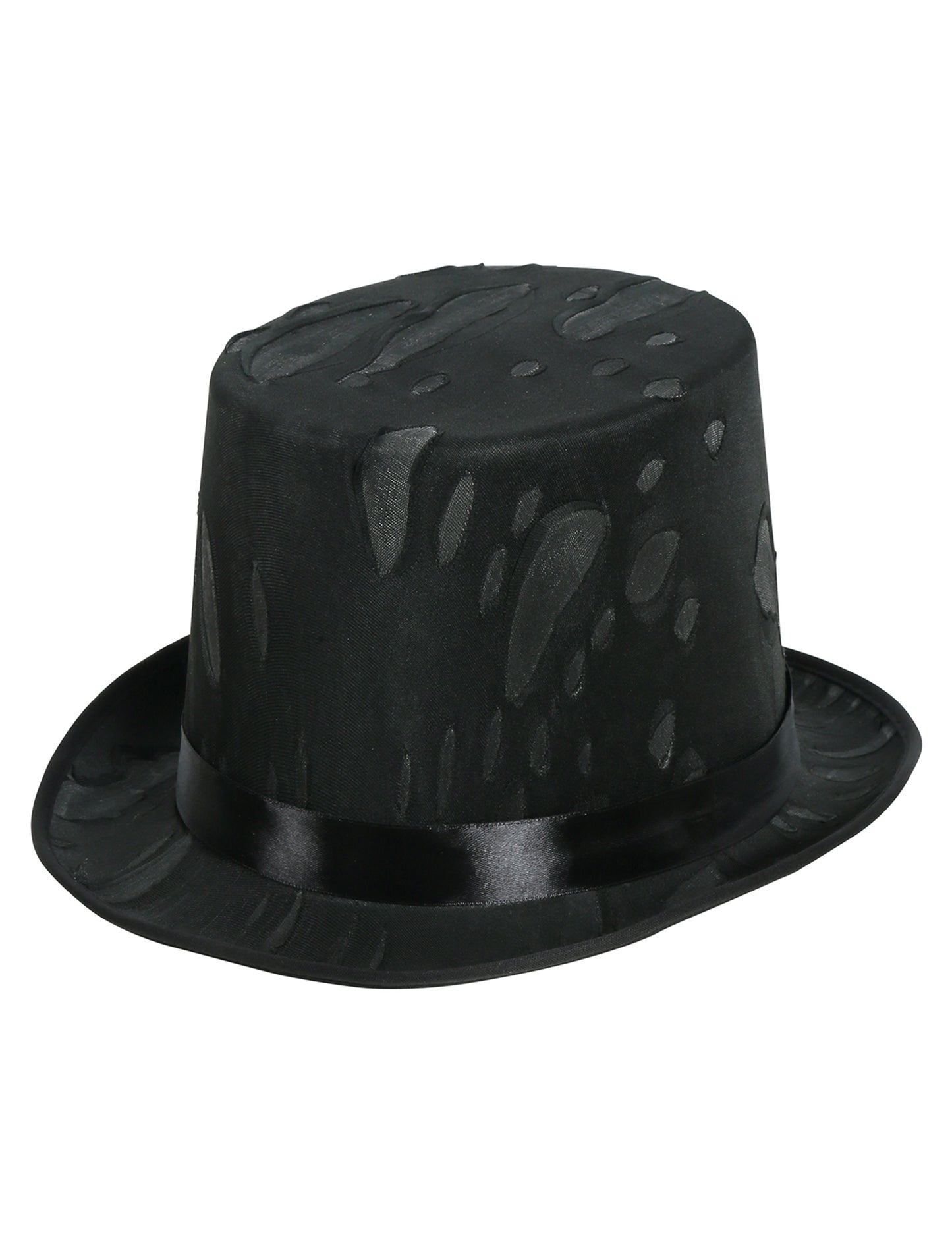 Vue de profil du chapeau haut de forme toile d'araignée
