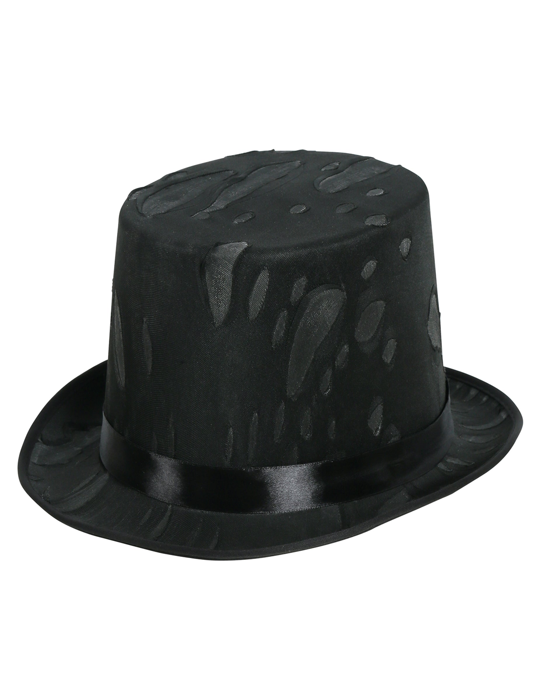 Vue de profil du chapeau haut de forme toile d'araignée