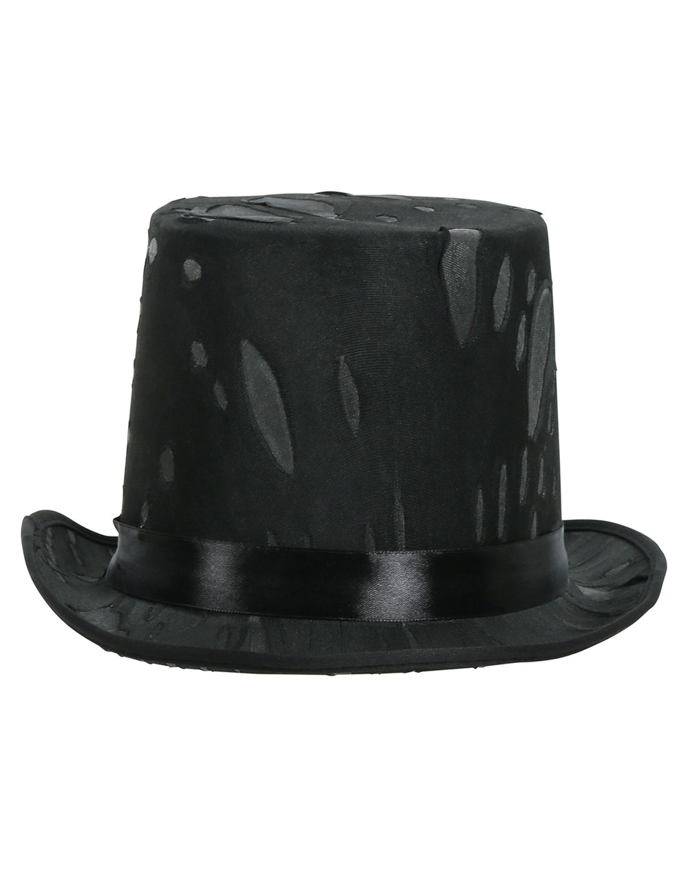 Vue de profil du chapeau haut de forme toile d'araignée pour adulte