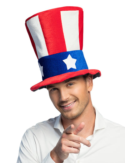 Chapéu alto USA adulto