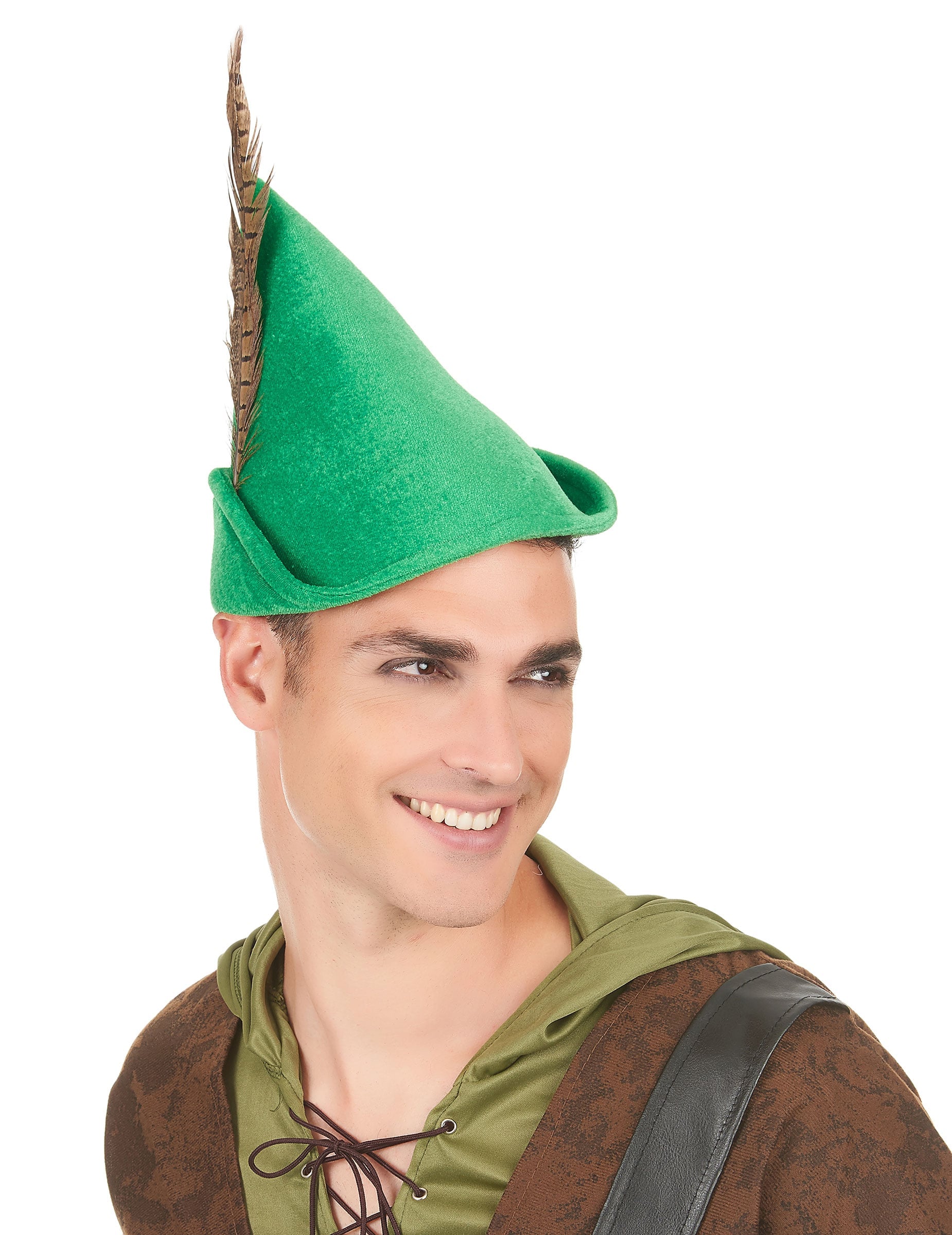 Vue de face du chapeau homme des bois