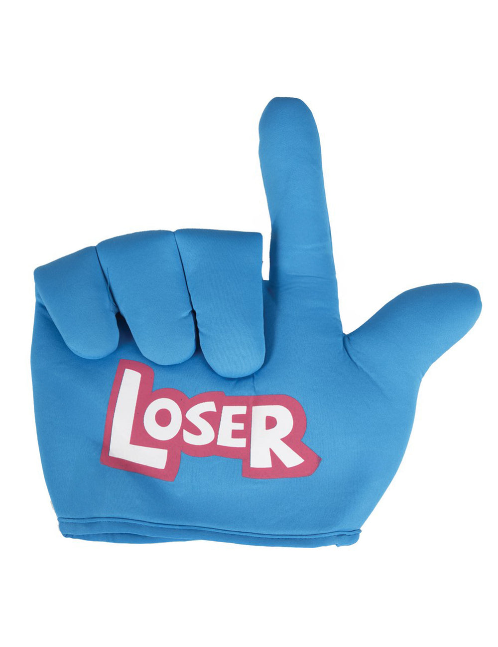 Détail de l'inscription du chapeau main loser pour adulte