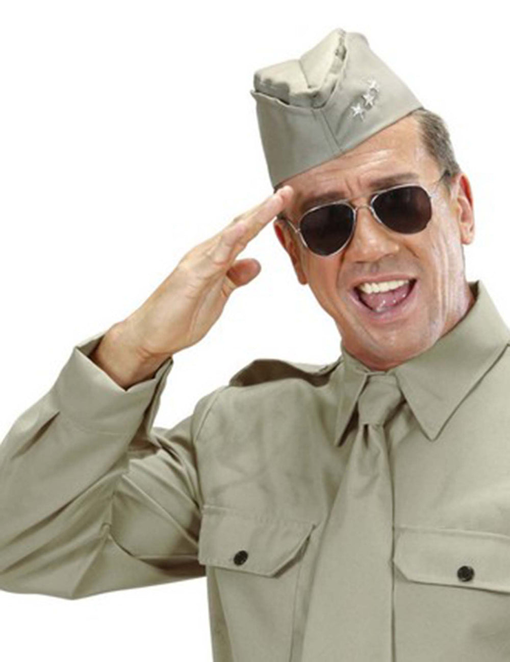Chapeau soldat aviateur américain pour adulte beige