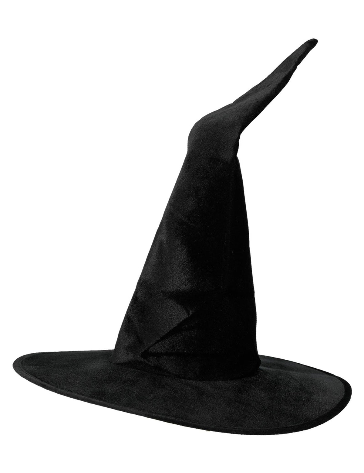 Vue de trois-quarts du chapeau de sorcière Halloween