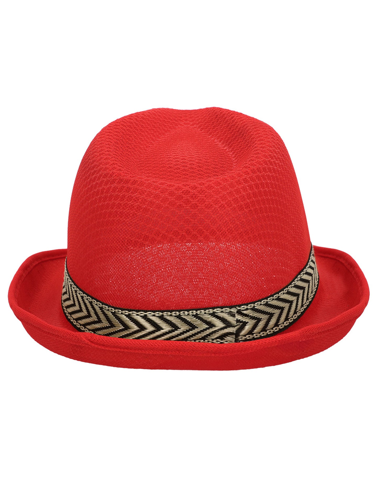 Chapéu borsalino disco vermelho para adulto