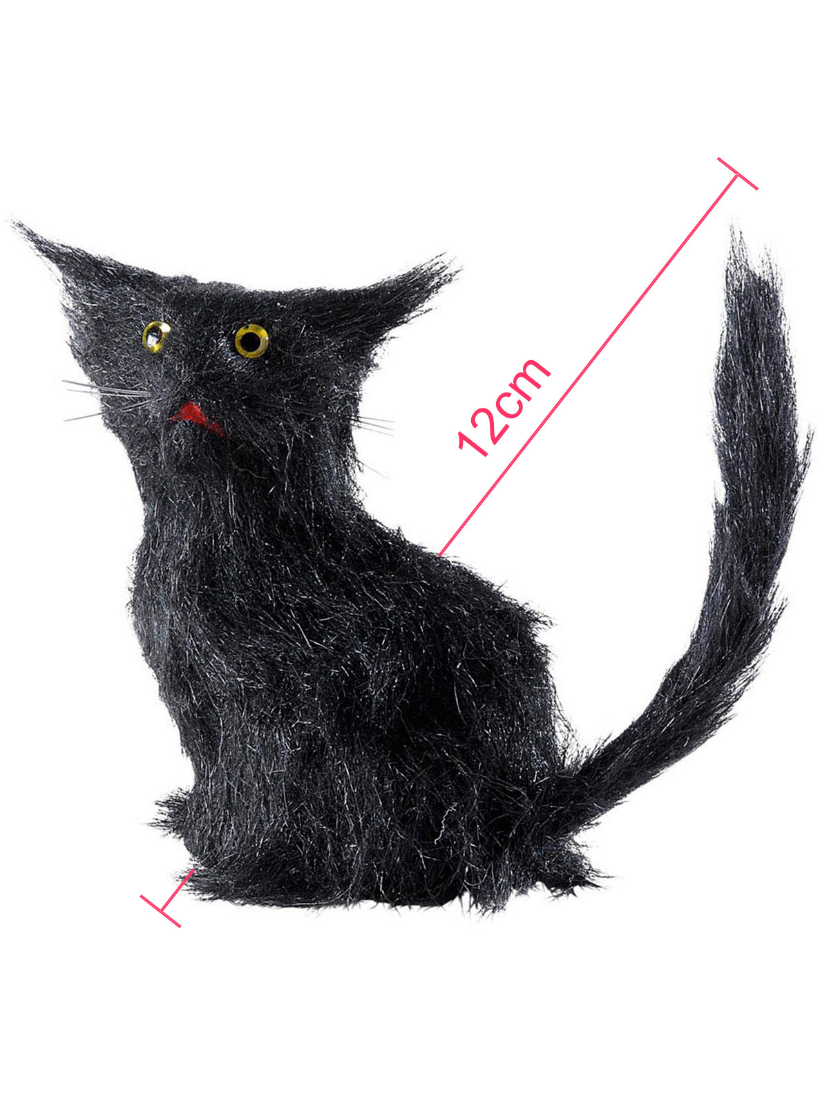 Dimensions du chat noir Halloween pour décoration