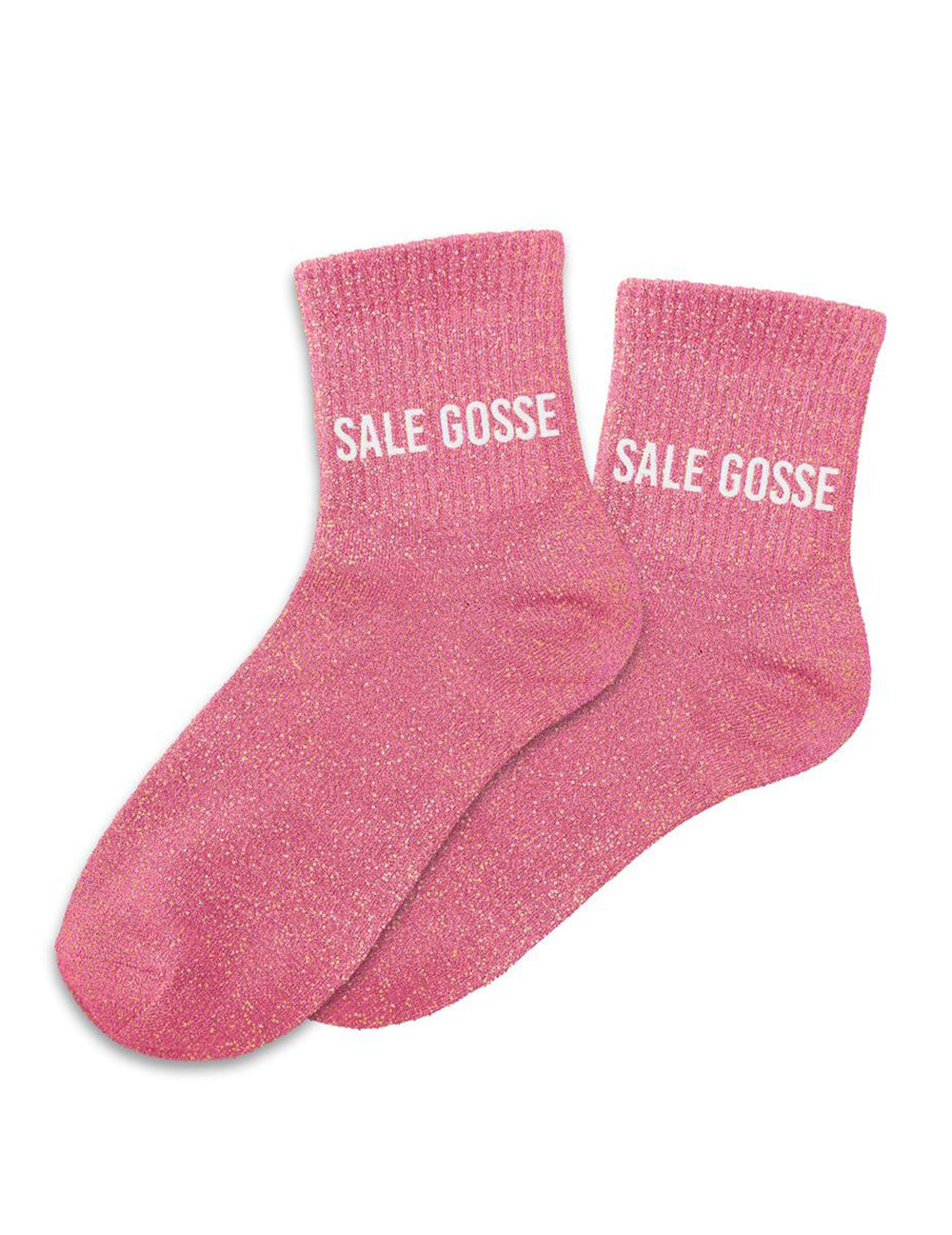 Chaussettes à paillettes Sale gosse pour femme rose