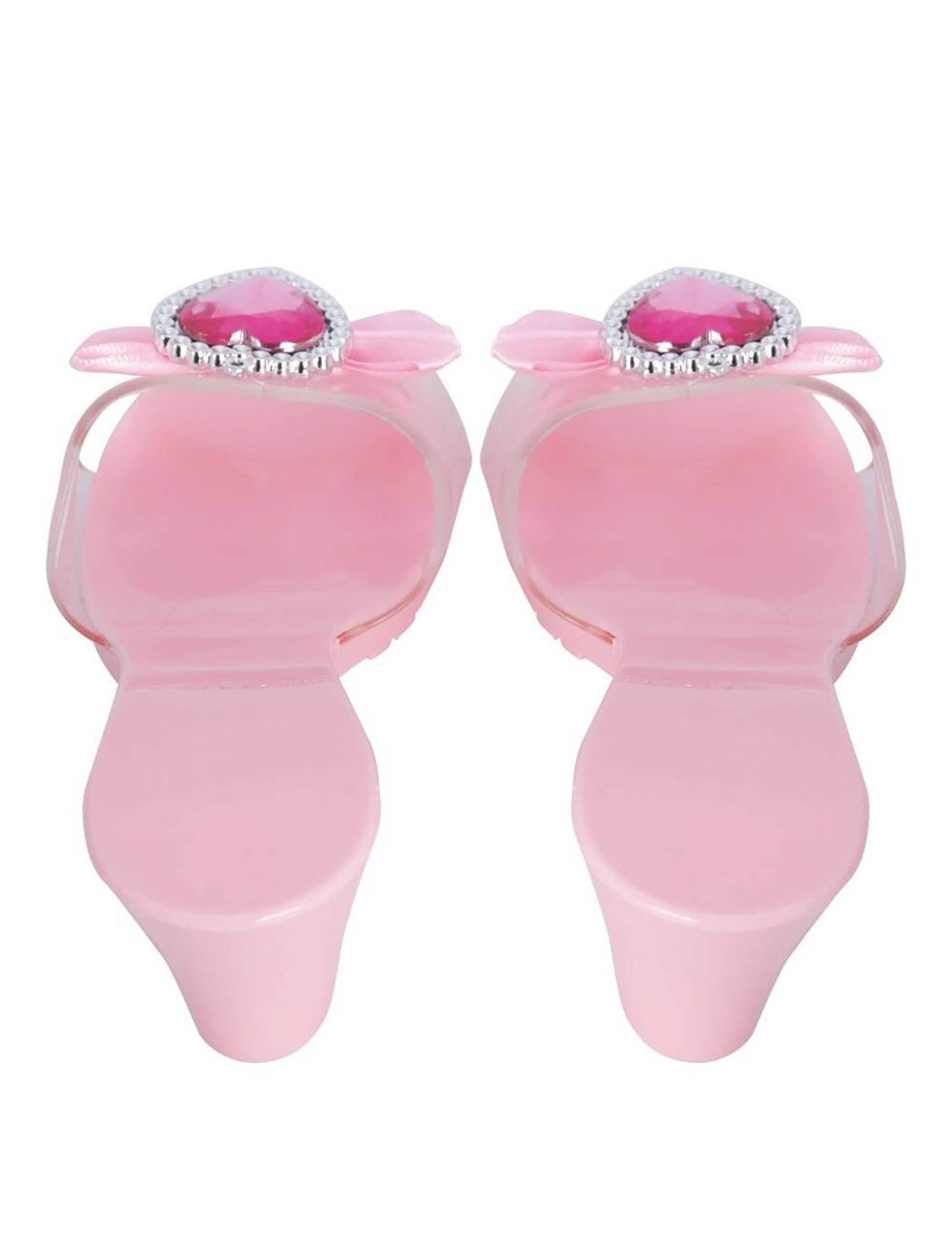 Vue arrière des chaussures de princesse pour enfant