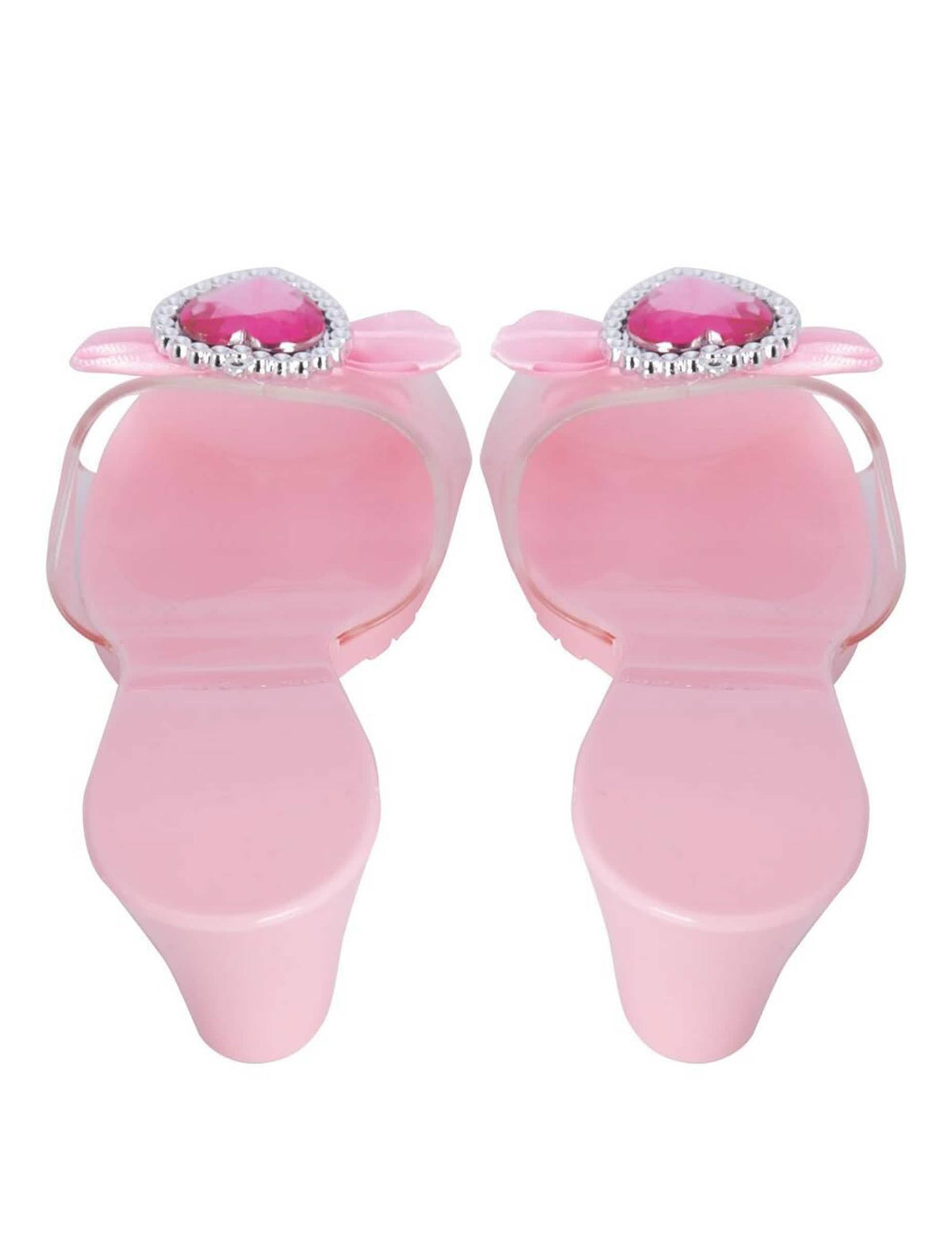 Vue arrière des chaussures de princesse pour enfant