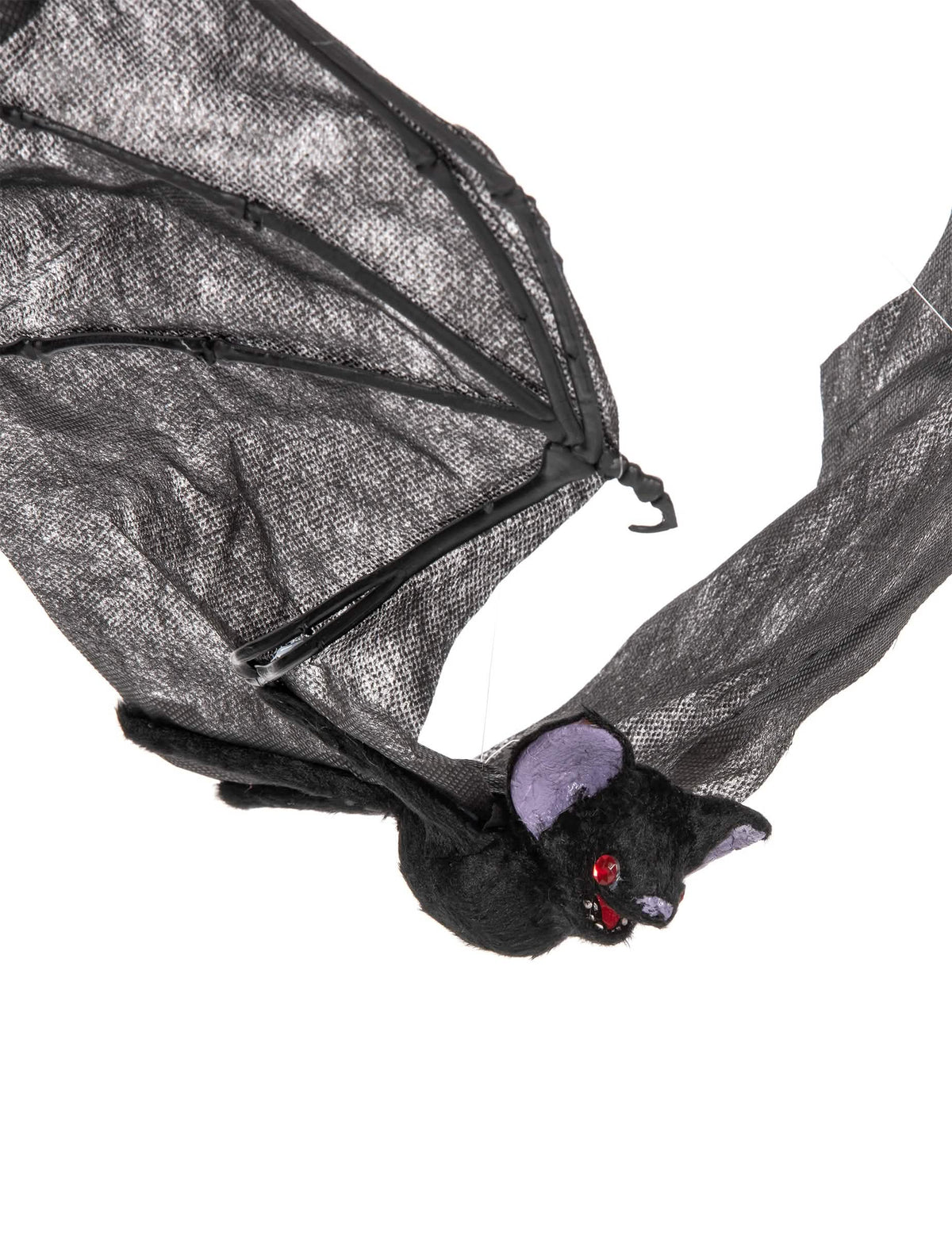 Grande plano das asas e do corpo do morcego voador de halloween para decoração