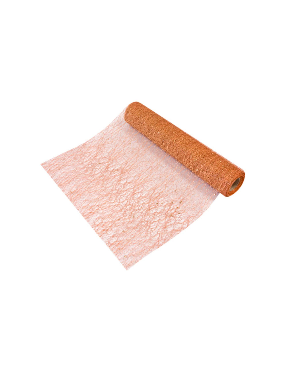 Caminho de mesa não tecido metalizado para festa ouro rosa