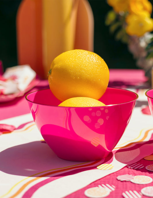 Caminho de mesa em tecido Pink Limonade 28 cm x 5 m