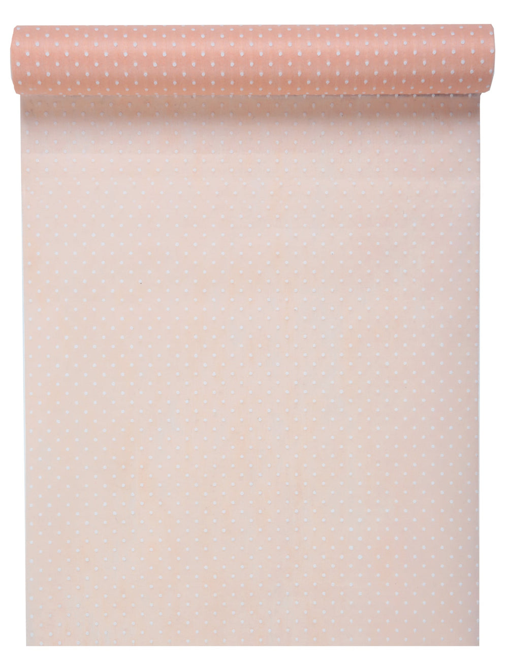 Chemin de table en tissu plumetis pour décoration de fête rose