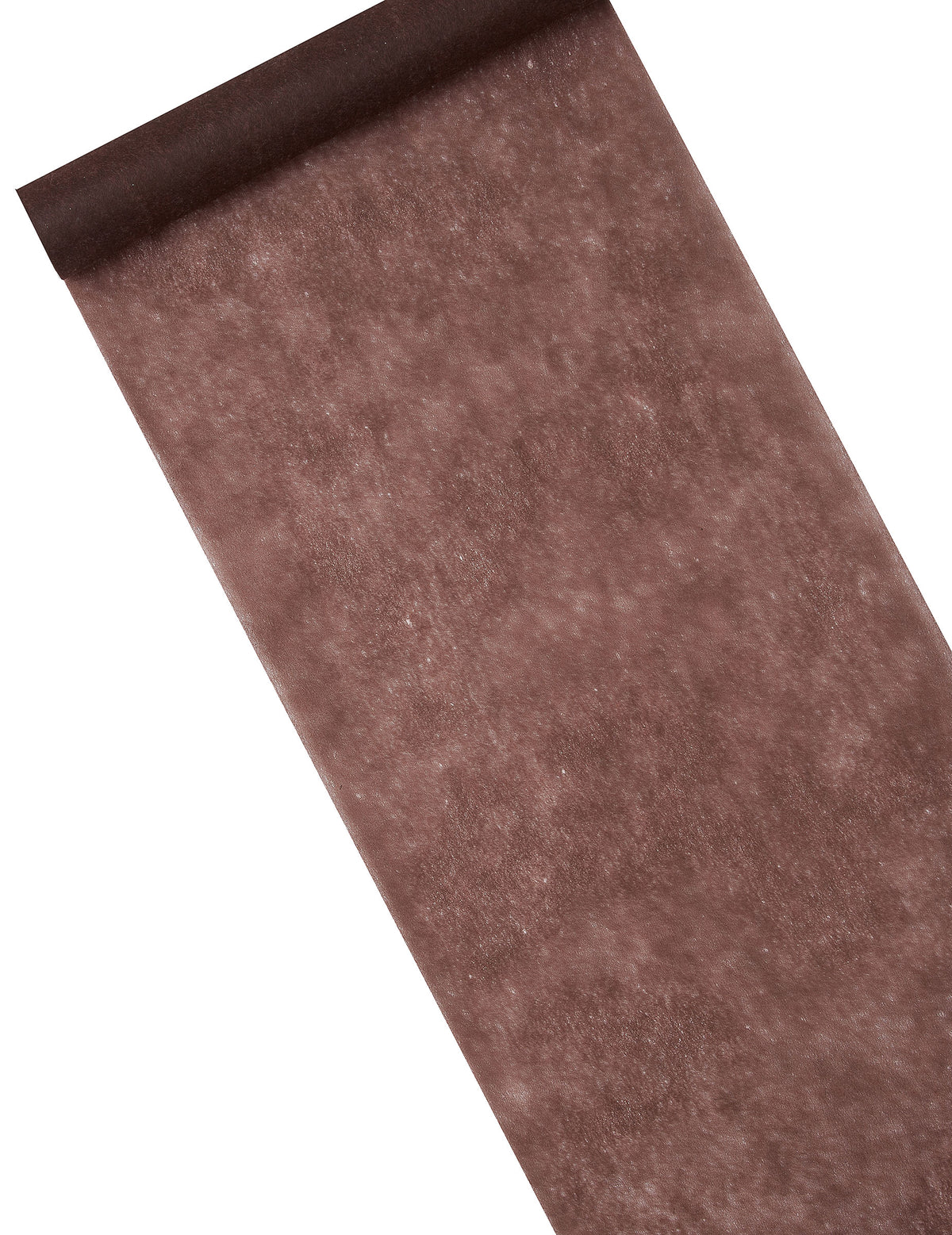Chemin de table intissé décoration festive marron