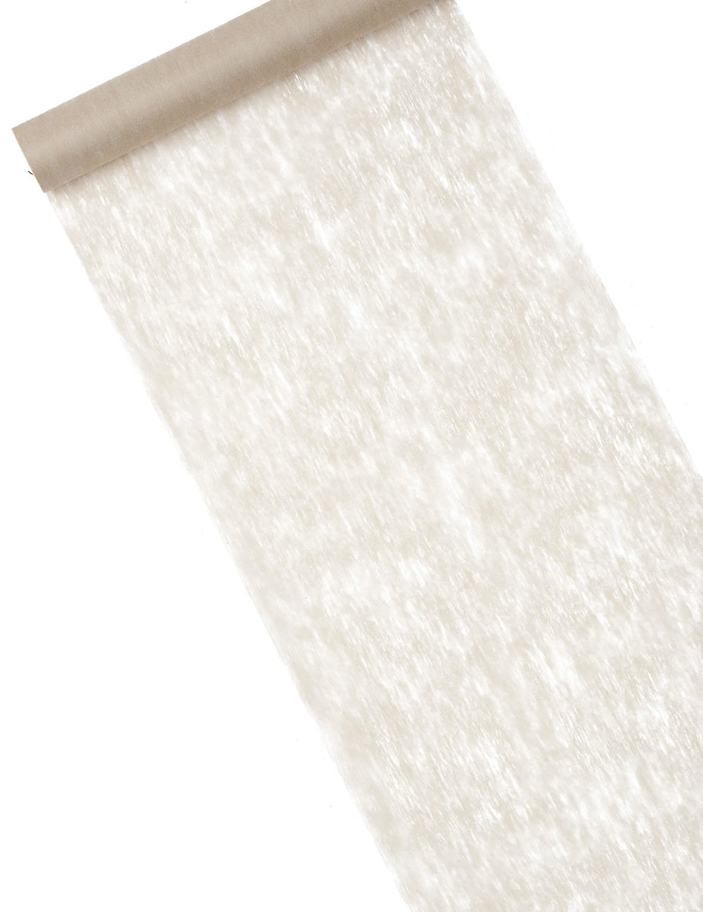 Caminho de mesa em tecido não tecido para festa, taupe, efeito transparente